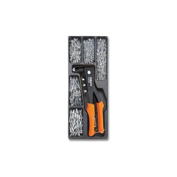 [BET281] Plateau thermoforme BETA T281 Pince à rivets avec rivets