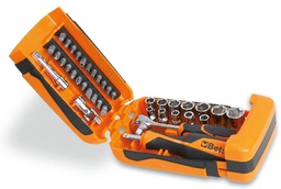 [BE900C39] Coffret plastique avec cliquet 1/4&quot; + douilles de 5 à 14mm et accessoires BETA 900 / C39