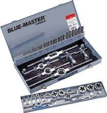 [BMD637] Jeu de tarauds mains et filière de 1/8&quot; à 1&quot; + accessoires BLUE MASTER D637