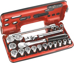 [FASLDBOX1PB] Coffret 1/2&quot; avec cliquet étanche et douilles 6 pans FACOM SL.DBOX1PB