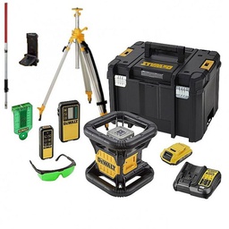 [DEDCE079D1GSET] Laser rotatif 18V VERT +Trepied+Mirre DEWALT DCE079D1GSET