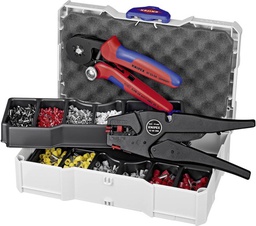 [KN979010] Assortiment de sertissages pour embouts de câble avec pince à dénuder auto-ajustable et pince à sertir auto-ajustable KNIPEX 979010