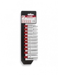 [DO502051] Jeu de 10 douilles 6 pans Série Longue 1/4&quot; DOGHER 502-051