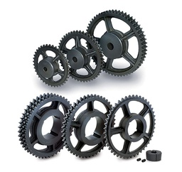 [08B257] Roue fonte duplex 1/2&quot; 57 dents, préalésée - 08B2/57