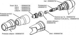 [ES0558000728] Embout 120A pour torche plasma PT25 ESAB 0558000728