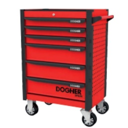 [DO025563] Servante d’atelier SILVERSTONE 6 tiroirs avec composition de 211 outils DOGHER 025-563