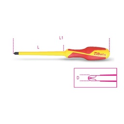 [BE1272MQ2x6x100] Tournevis 1000V pour vis Phillips BETA 1272MQ PH2x6x100