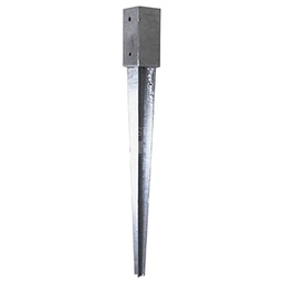 [FG03200100717505] Pieds de poteau pointu galvanisé à chaud 71x750 Gàc FG
