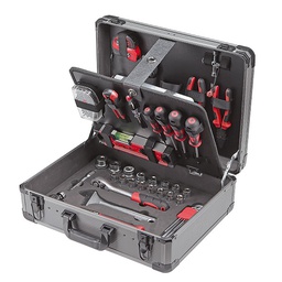 [DO051520] Valise comprenant 85 outils pour la maintenance générale • Panneau porte-outils amovible, module mousse DOGHER 051-520
