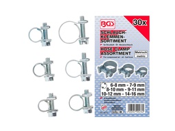 [BGS9476] Assortiment de 30 colliers de serrage de 6-8mm à 14-16mm BGS 9476
