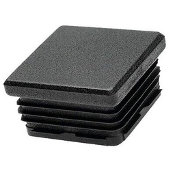 [ES111205] Bouchon Embout à lamelles Carré pour tubes de 50.0mm Noir