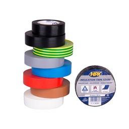 [HPXIC1920] Ruban isolant PVC VDE - assortiment 19mm x 20m - lot de 10 HPX IC1920