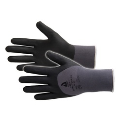 Gant nylon (support gris) / lycra enduit en mousse nitril ARTELLI PRO-NITRIL FOAM 3/4 taille 9