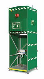 [EXP-MH-14KS/1500 (N2)] Douche de sécurité avec réservoir de 1500 litres - Structure Inox