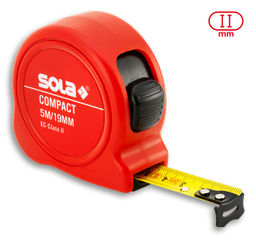 [SOCO5] Mètre ruban 19mm ABS antichoc SOLA COMPACT 5M
