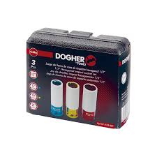 [DO575001] Coffret plastique avec 3 douilles impact 1/2&quot; spéciale Jantes 17-19-21 DOGHER 575-001