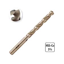 [BM8,75BC5] Foret métaux HSS Co5% Finition Doré taillé meulé BLUE MASTER DIN 338 dia:8,75mm - Angle de coupe: 135° - BC5