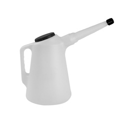 [AL07485000] Broc de 5 litres multiusage gradué translucide, avec bec flexible, bouchon et couvercle ALGI 07485000