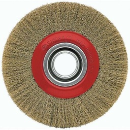 [DO8182002003] Brosse Circulaire Ondulée acier Laitonné 0,30mm Dia 200x20mm Alésage 32mm DOGHER 818-200-2003