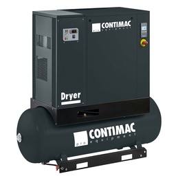 [CO25162] Compresseur à vis à faible bruit de 10 CV avec sécheur à air comprimé sur une cuve de 270 litres CONTIMAC 25162 débit: 965L/min 7,5CV 10bar (copie)
