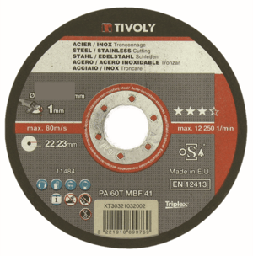 [TIC09XT30321032001] Disque à tronçonner TIVOLY Spécial 115-1,6  Ac/Inox (10pcs)